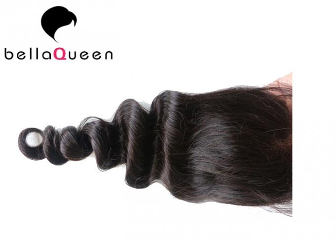 Польностью головное закрытие шнурка девственницы, Unprocessed закрытие 100% шнурка человеческих волос Remy