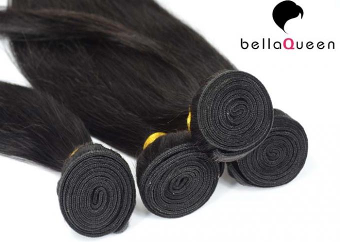Естественные смотря шелковистые прямые бразильские человеческие волосы девственницы с естественной чернотой