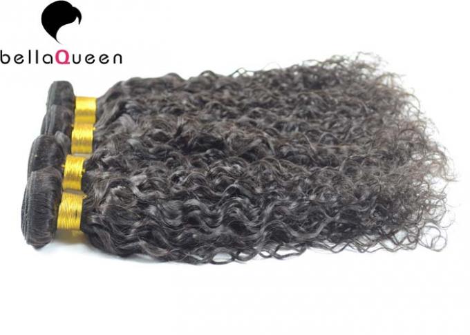 Сырцовые Unprocessed естественные черные парики шнурка человеческих волос волны воды, 14" - 24" длина дюйма