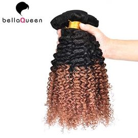 Китай 2 выдвижения волос Ombre Remy тонов, курчавые человеческие волосы сотка для чернокожих женщин поставщик
