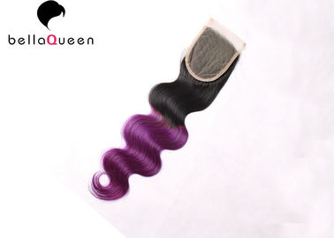 Китай Пурпур объемной волны 1b+ закрытия волос человеческих волос объемной волны Ombre естественный поставщик