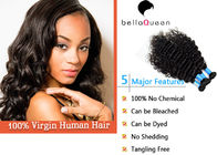 человеческие волосы OEM/ODM BellaQueen индийской глубокой волны 1B 100g прямые