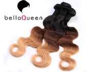Индийские выдвижения волос Ombre Remy девственницы, Weave человеческих волос объемной волны