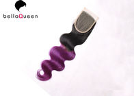 Пурпур объемной волны 1b+ закрытия волос человеческих волос объемной волны Ombre естественный