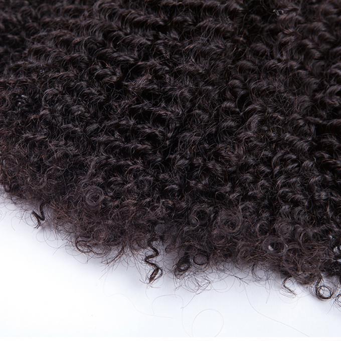 Красотка работает выдвижения 10inch курчавых волос естественного цвета монгольские - 30 дюймов