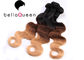 Индийские выдвижения волос Ombre Remy девственницы, Weave человеческих волос объемной волны поставщик